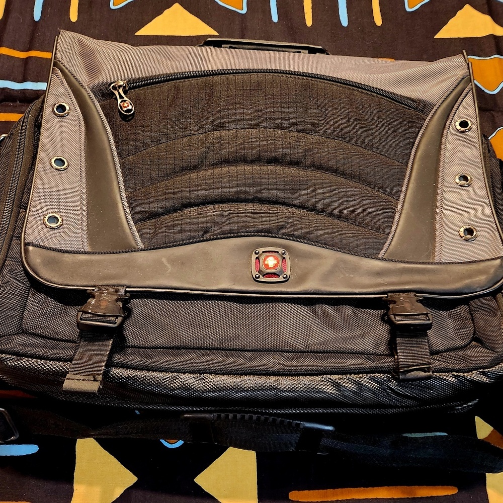 SWISSWEAR Black and Grey Laptop Bag